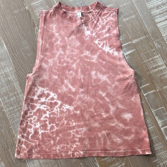 Lululemon Pink Tie-Dye All Yours Tank 0 - Picture 1 of 6